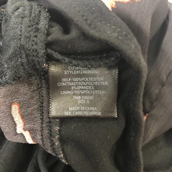 NWOT Ash & Violet Floral Chiffon Bodysuit S - Picture 4 of 5